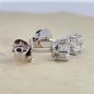 Preview: Brillant Diamant Ohrstecker Paar 750/- Weißgold 18 Karat Gold 0,80 Karat G/VS