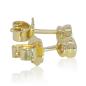Preview: Diamant Ohrstecker 750 Gold - Gelbgold, Zarge, 0,30 ct - 2 Brillanten IF/F - Luxus Ohrschmuck Damen