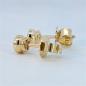 Preview: Diamant Ohrstecker 750 Gold - Gelbgold, Zarge, 0,44 ct - 2 Brillanten IF/F - Luxus Ohrschmuck Damen