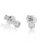 Preview: Brillant Diamant Ohrstecker Paar 750/- Weißgold 18 Karat Gold 0,30 Karat G/VS