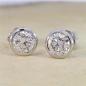 Preview: Brillant Diamant Ohrstecker 750/- Weißgold 18 Karat Gold 1,02 Karat G/VS