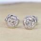 Preview: Brillant Diamant Ohrstecker 750/- Weißgold 18 Karat Gold 1,02 Karat G/VS