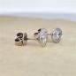 Preview: Brillant Diamant Ohrstecker 750/- Weißgold 18 Karat Gold 1,02 Karat G/VS