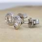 Preview: Brillant Diamant Ohrstecker 750/- Weißgold 18 Karat Gold 1,02 Karat G/VS