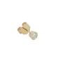 Preview: Diamant Ohrstecker 750 Gold - Gelbgold, Single, 0,15 ct - 2 Brillanten IF/F - Luxus Ohrschmuck Damen