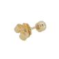 Preview: Diamant Ohrstecker 750 Gold - Gelbgold, Single, 0,15 ct - 2 Brillanten IF/F - Luxus Ohrschmuck Damen