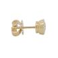 Preview: Luxus Diamant Ohrstecker 750 Gold (IF/F) - Gelbgold, Single, 0,42 ct - lupenrein, echter Brillantschmuck