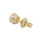 Preview: Luxus Diamant Ohrstecker 750 Gold (IF/F) - Gelbgold, Single, 0,42 ct - lupenrein, echter Brillantschmuck