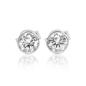 Preview: Brillant Diamant Ohrstecker 750/- Weißgold 18 Karat Gold 1,02 Karat G/VS