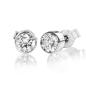 Preview: Brillant Diamant Ohrstecker 750/- Weißgold 18 Karat Gold 1,02 Karat G/VS