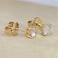Preview: Brillant Diamant Ohrstecker Paar 750/- Gelbgold 18 Karat Gold 0,70 Karat G/VS