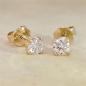 Preview: Brillant Diamant Ohrstecker Paar 750/- Gelbgold 18 Karat Gold 0,70 Karat G/VS