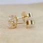 Preview: Brillant Diamant Ohrstecker Paar 750/- Gelbgold 18 Karat Gold 0,70 Karat G/VS