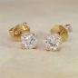 Preview: Brillant Diamant Ohrstecker Paar 750/- Gelbgold 18 Karat Gold 0,70 Karat G/VS