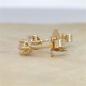 Preview: Brillant Diamant Ohrstecker Paar 750/- Gelbgold 18 Karat Gold 0,42 Karat G/VS