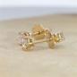 Preview: Brillant Diamant Ohrstecker Paar 750/- Gelbgold 18 Karat Gold 0,42 Karat G/VS