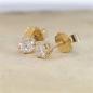 Preview: Brillant Diamant Ohrstecker Paar 750/- Gelbgold 18 Karat Gold 0,42 Karat G/VS