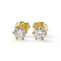 Preview: Brillant Diamant Ohrstecker Paar 750/- Gelbgold 18 Karat Gold 0,42 Karat G/VS