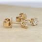 Preview: Brillant Diamant Ohrstecker Paar 750/- Gelbgold 18 Karat Gold 0,42 Karat G/VS