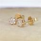 Preview: Brillant Diamant Ohrstecker Paar 750/- Gelbgold 18 Karat Gold 0,60 Karat G/VS