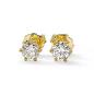 Preview: Brillant Diamant Ohrstecker Paar 750/- Gelbgold 18 Karat Gold 0,60 Karat G/VS