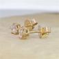 Preview: Brillant Diamant Ohrstecker Paar 750/- Gelbgold 18 Karat Gold 0,60 Karat G/VS