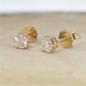 Preview: Brillant Diamant Ohrstecker Paar 750/- Gelbgold 18 Karat Gold 0,60 Karat G/VS