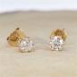 Preview: Brillant Diamant Ohrstecker Paar 750/- Gelbgold 18 Karat Gold 0,60 Karat G/VS