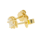 Preview: Diamant Ohrstecker 750 Gold - Gelbgold, 3 Krappen, 0,70 ct - 2 Brillanten IF/F - Luxus Ohrschmuck Damen