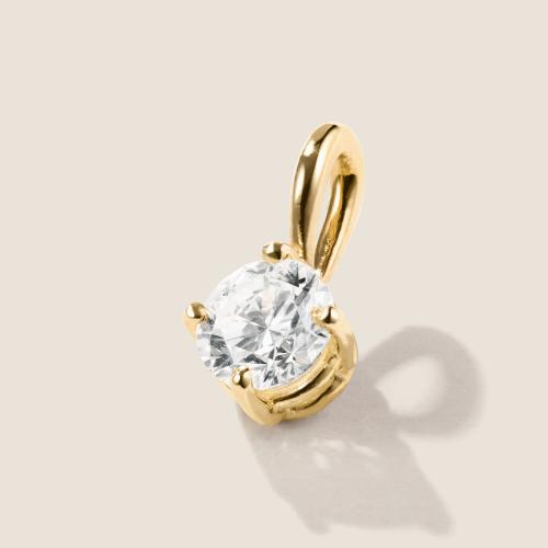 Luxus Diamant Anhänger 750 Gelbgold 0,52 ct G/VS