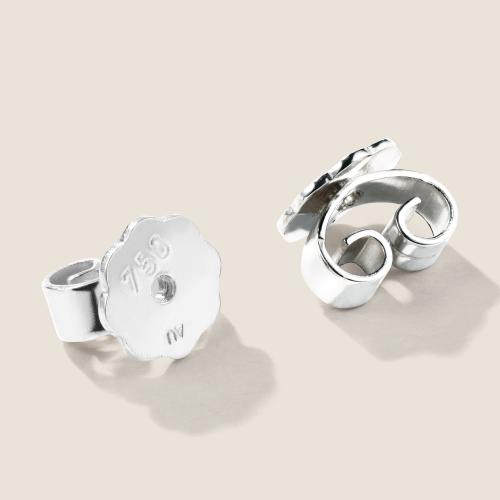 Luxus Diamant Ohrstecker Paar 750 Weißgold 0,44 ct G/VS