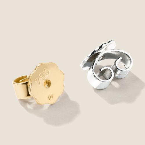 Preview: Luxus Diamant Ohrstecker 750 Gelbgold Single 0,15 ct G/VS