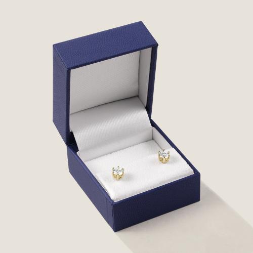 Luxus Diamant Ohrstecker Paar 750 Gelbgold Brillanten 0,40 ct G/VS