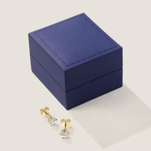 Luxus Diamant Ohrstecker Paar 750 Gelbgold Brillanten 0,40 ct G/VS