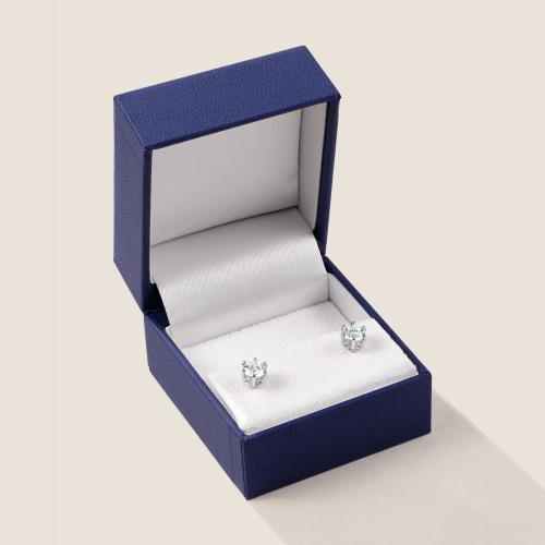 Luxus Diamant Ohrstecker Paar 750 Weißgold 0,44 ct G/VS