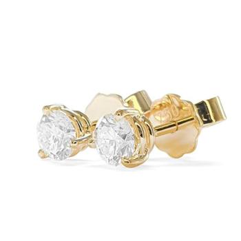 Brillant Diamant Ohrstecker Paar 750/- Gelbgold 18 Karat Gold 0,60 Karat G/VS