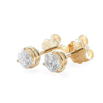 Brillant Diamant Ohrstecker Paar 750/- Gelbgold 18 Karat Gold 1,02 Karat G/VS