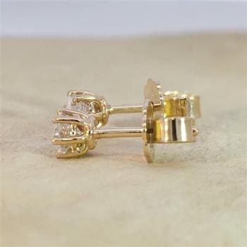 Brillant Diamant Ohrstecker 750/- Gelbgold 18 Karat Gold 0,50 Karat G/VS