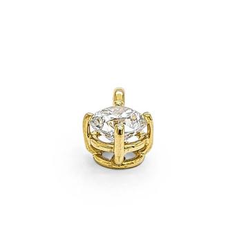 Preview: Brillant Diamant Anhänger 750/- Gelbgold 18 Karat Gold 0,52 Karat F/IF