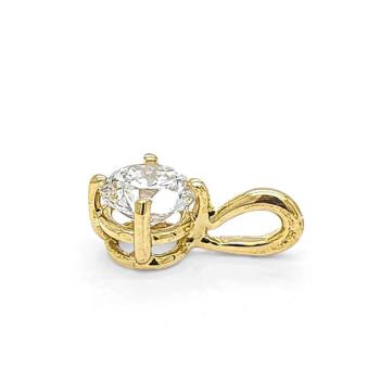 Preview: Brillant Diamant Anhänger 750/- Gelbgold 18 Karat Gold 0,52 Karat F/IF