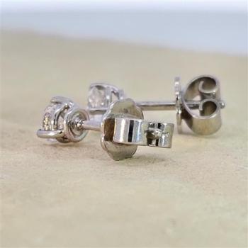 Brillant Diamant Ohrstecker Paar 750/- Weißgold 18 Karat Gold 0,50 Karat G/VS