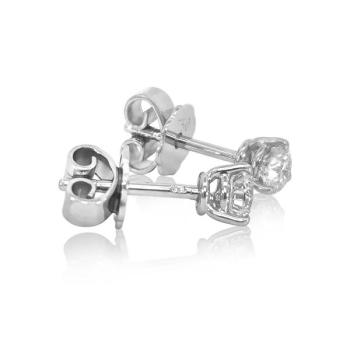 Brillant Diamant Ohrstecker Paar 750/- Weißgold 18 Karat Gold 0,50 Karat G/VS