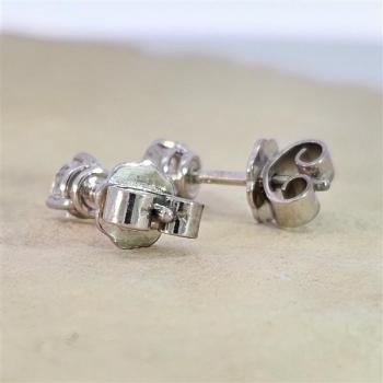 Brillant Diamant Ohrstecker Paar 750/- Weißgold 18 Karat Gold 0,50 Karat G/VS