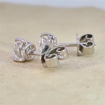 Brillant Diamant Ohrstecker 750/- Weißgold 18 Karat Gold 1,02 Karat G/VS