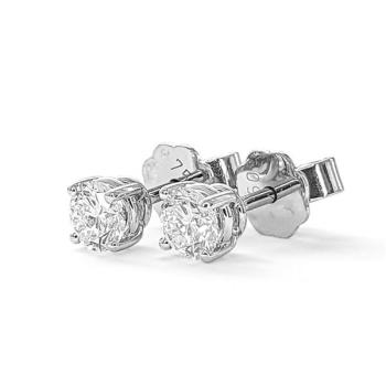 Brillant Diamant Ohrstecker Paar 750/- Weißgold 18 Karat Gold 0,60 Karat G/VS