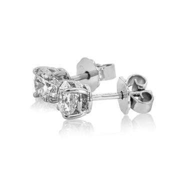 Brillant Diamant Ohrstecker 750/- Weißgold 18 Karat Gold 1,43 Karat G/VS