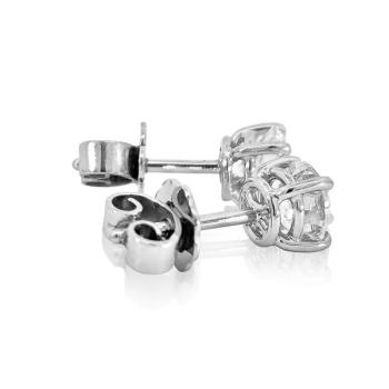 Brillant Diamant Ohrstecker 750/- Weißgold 18 Karat Gold 1,43 Karat G/VS