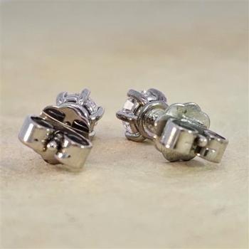 Brillant Diamant Ohrstecker Paar 750/- Weißgold 18 Karat Gold 0,60 Karat G/VS