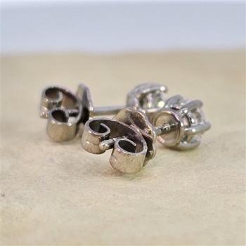 Brillant Diamant Ohrstecker Paar 750/- Weißgold 18 Karat Gold 0,60 Karat G/VS