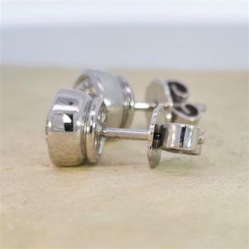 Luxus Diamant Ohrstecker 750 Gold (IF/F) - Weißgold, Zarge, 1,61 ct - lupenrein, echter Brillantschmuck